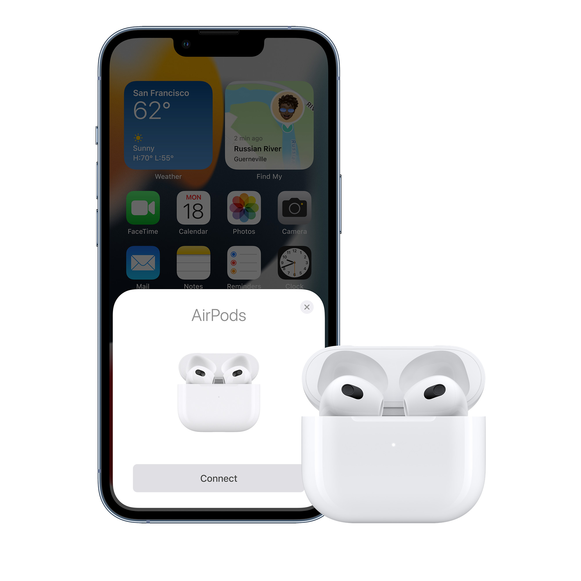 Auriculares inalámbricos Apple AirPods (tercera generación)